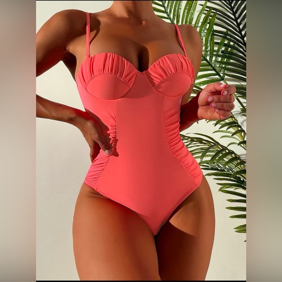 NEW Monokini cupped bathing suit swim wear never worn - Picture 3 of 4